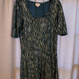 EUC L Lularoe elegant Ana dress